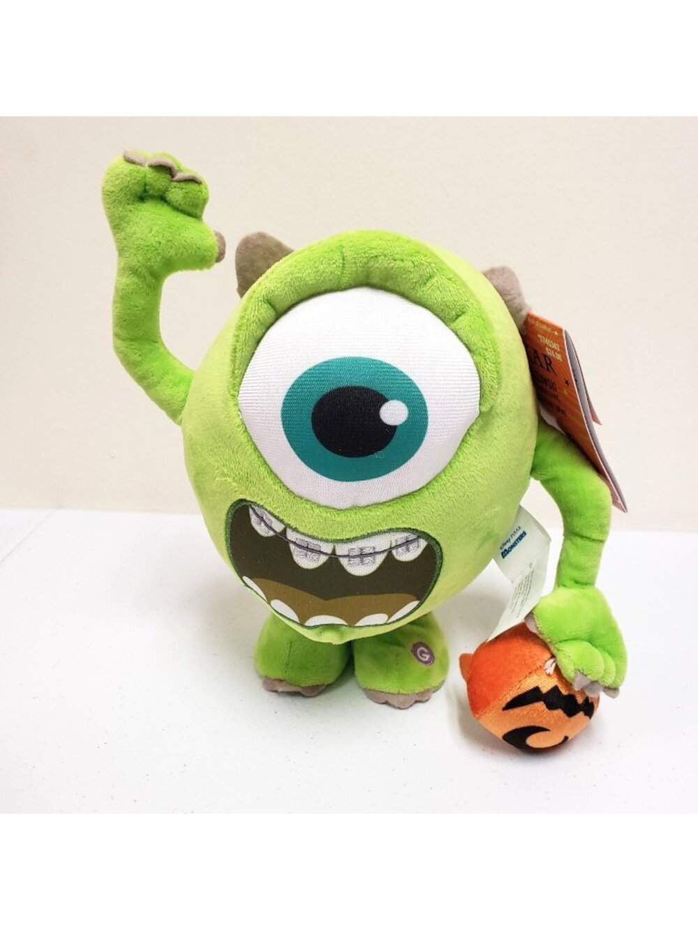 Pixar Monsters Inc Mike Wazowski Musical Waddler Halloween Decor Plush